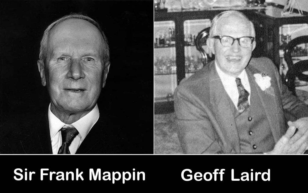 Sir Frank Mappin and Geoff laird